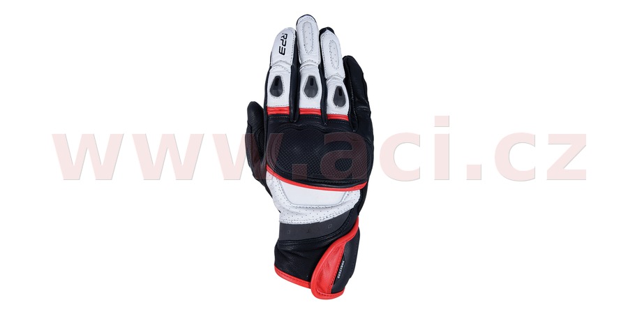 rukavice RP-3 2.0, OXFORD (černé/bílé/červené)
