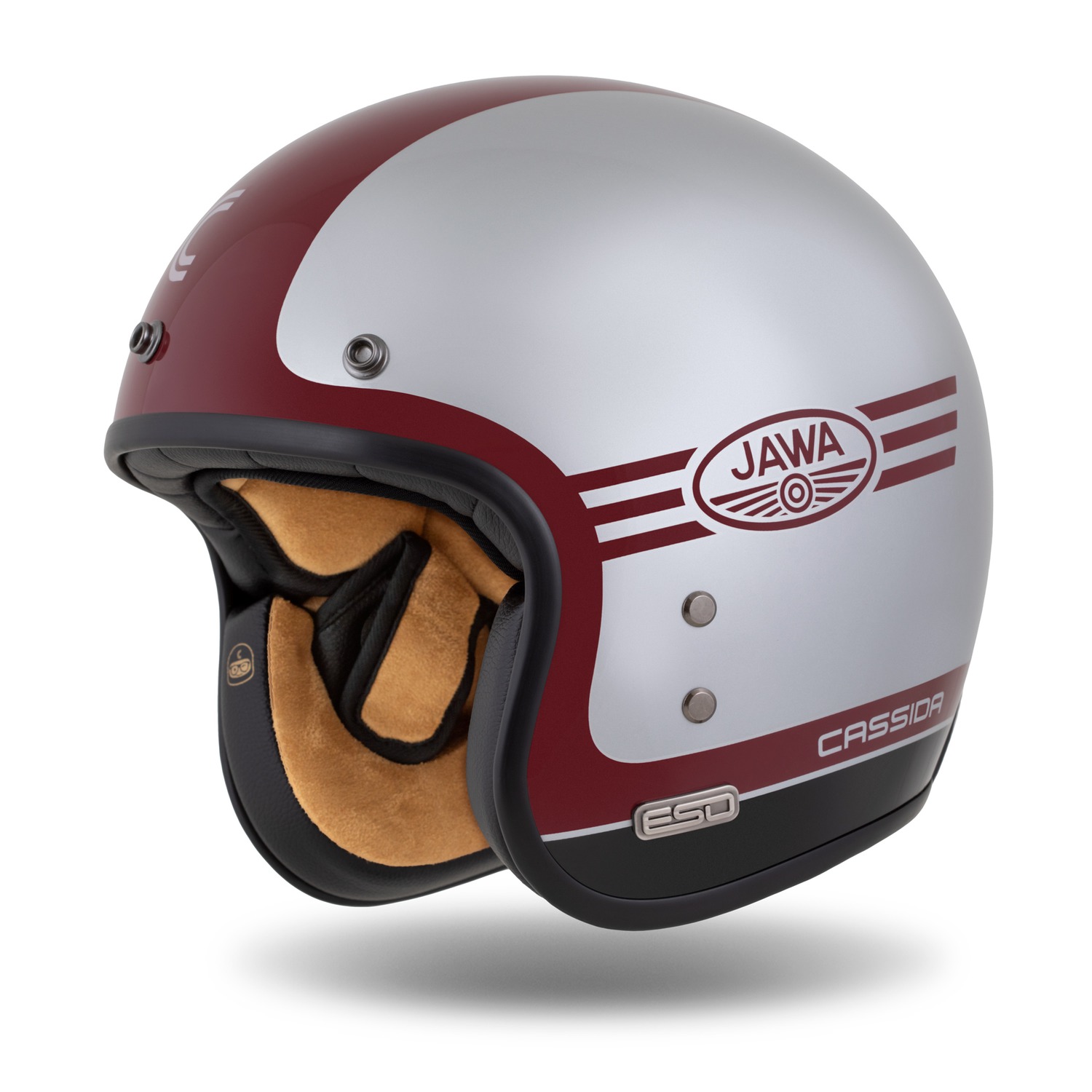 helmet Eso Jawa Panel, CASSIDA (red/silver/black) 2025