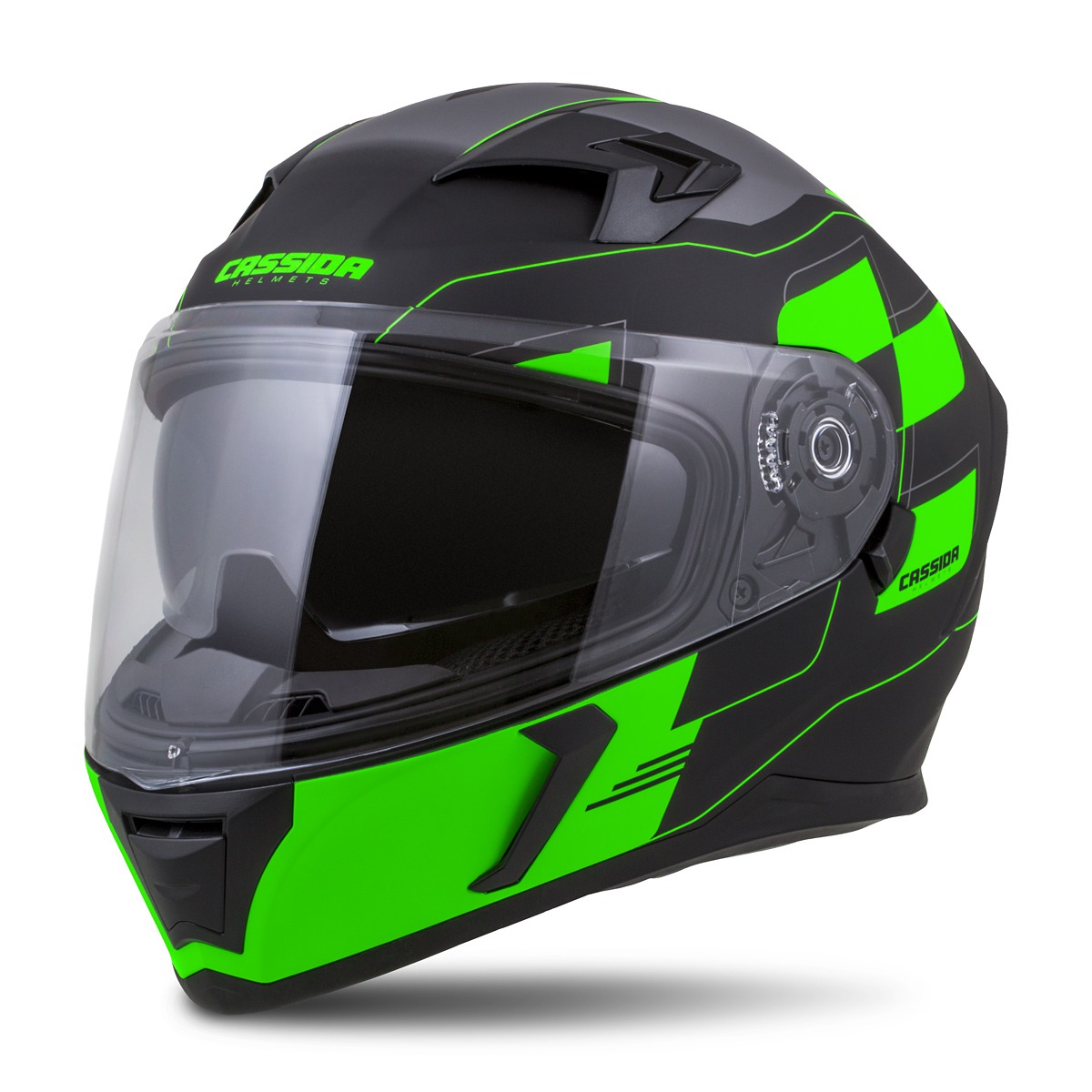 helmet Integral 3.0 RoxoR, CASSIDA (black matt/green/grey, Pinlock ready visor) 2023