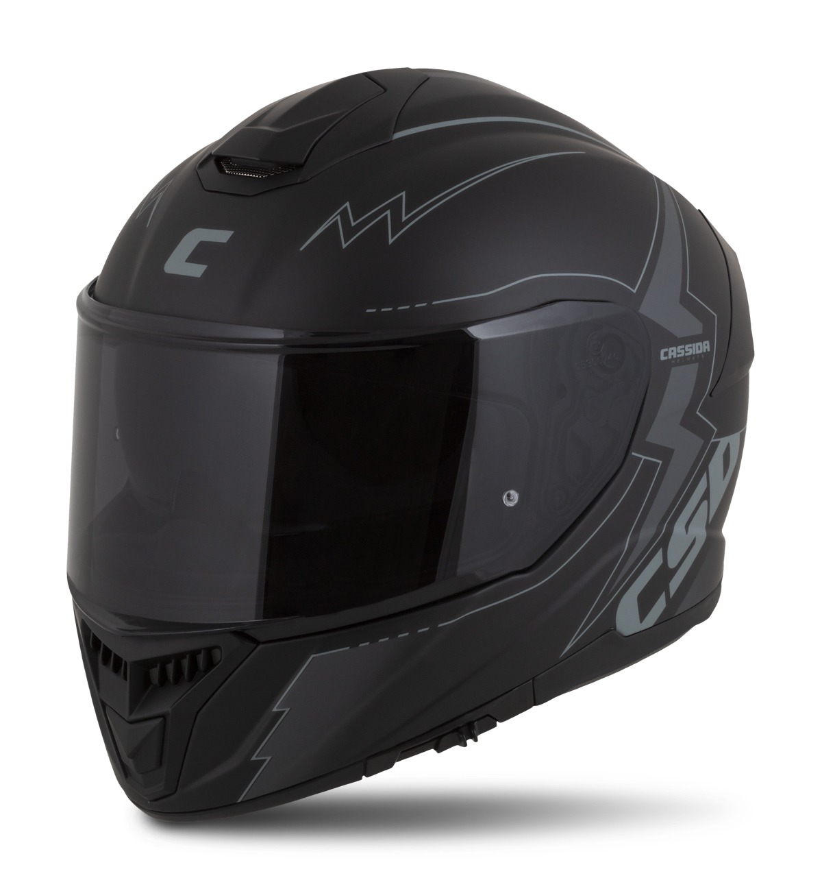 helmet Integral GT 2.1 Flash, CASSIDA (black matt/dark grey) Pinlock ready visor 2023