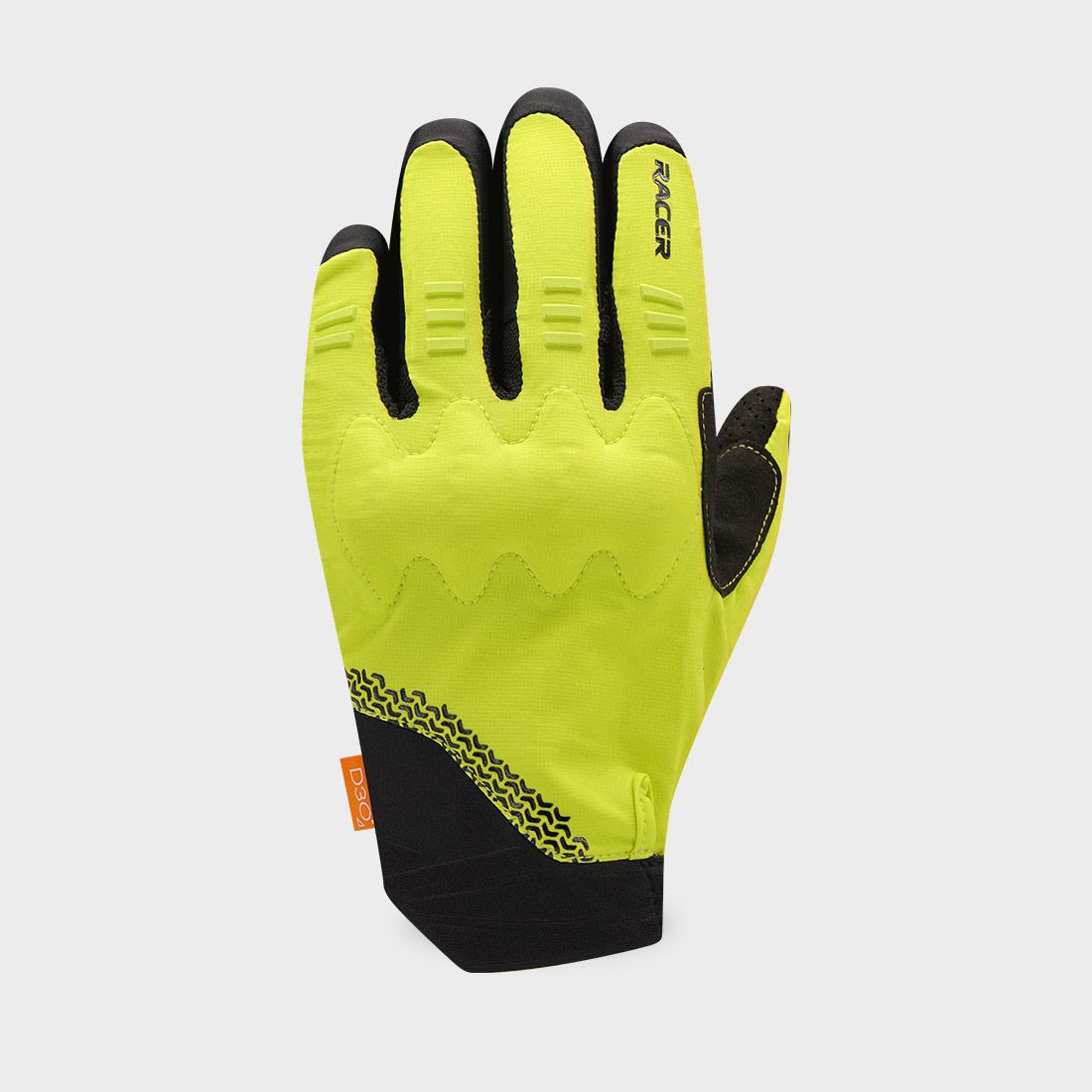 gloves ROCK 3, RACER (black/lime)