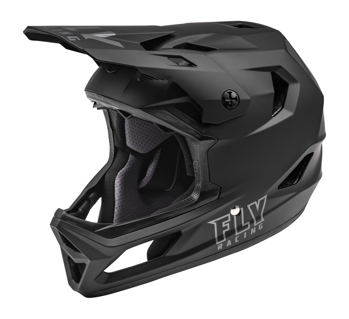 cyklo přilba RAYCE, FLY RACING - USA (black matná)