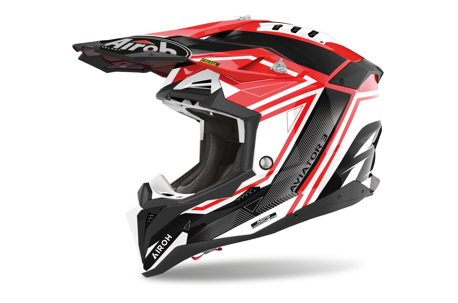 helmet AVIATOR 3.0 League, AIROH (red) 2023