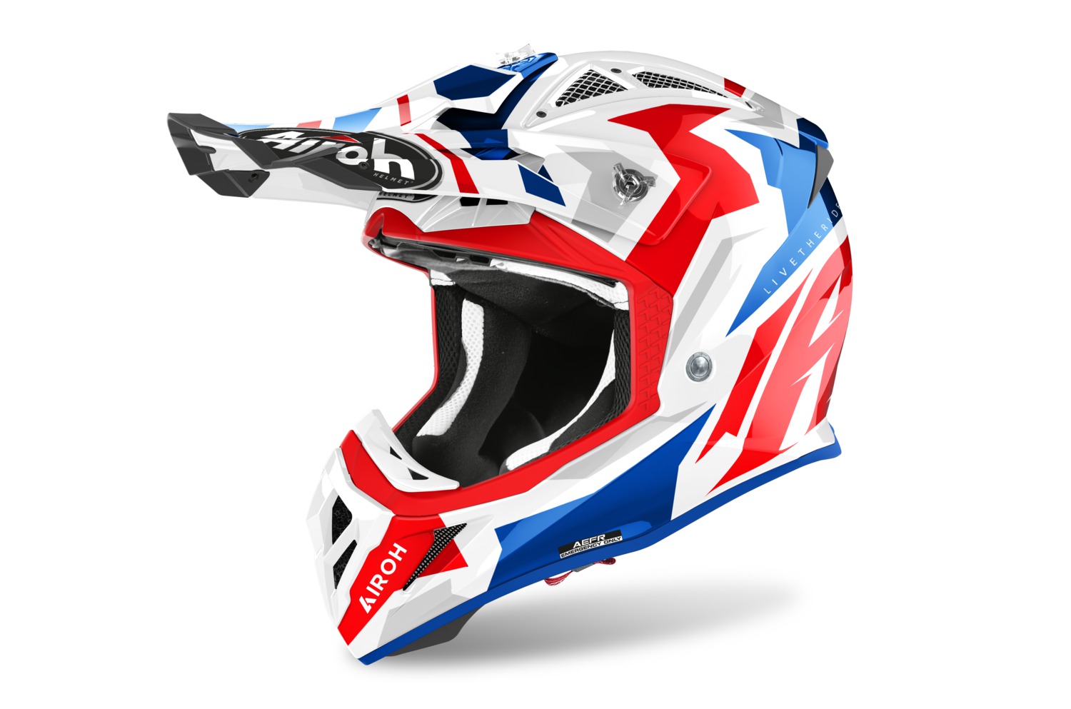 helmet AVIATOR ACE Swoop, AIROH (red/blue) 2023