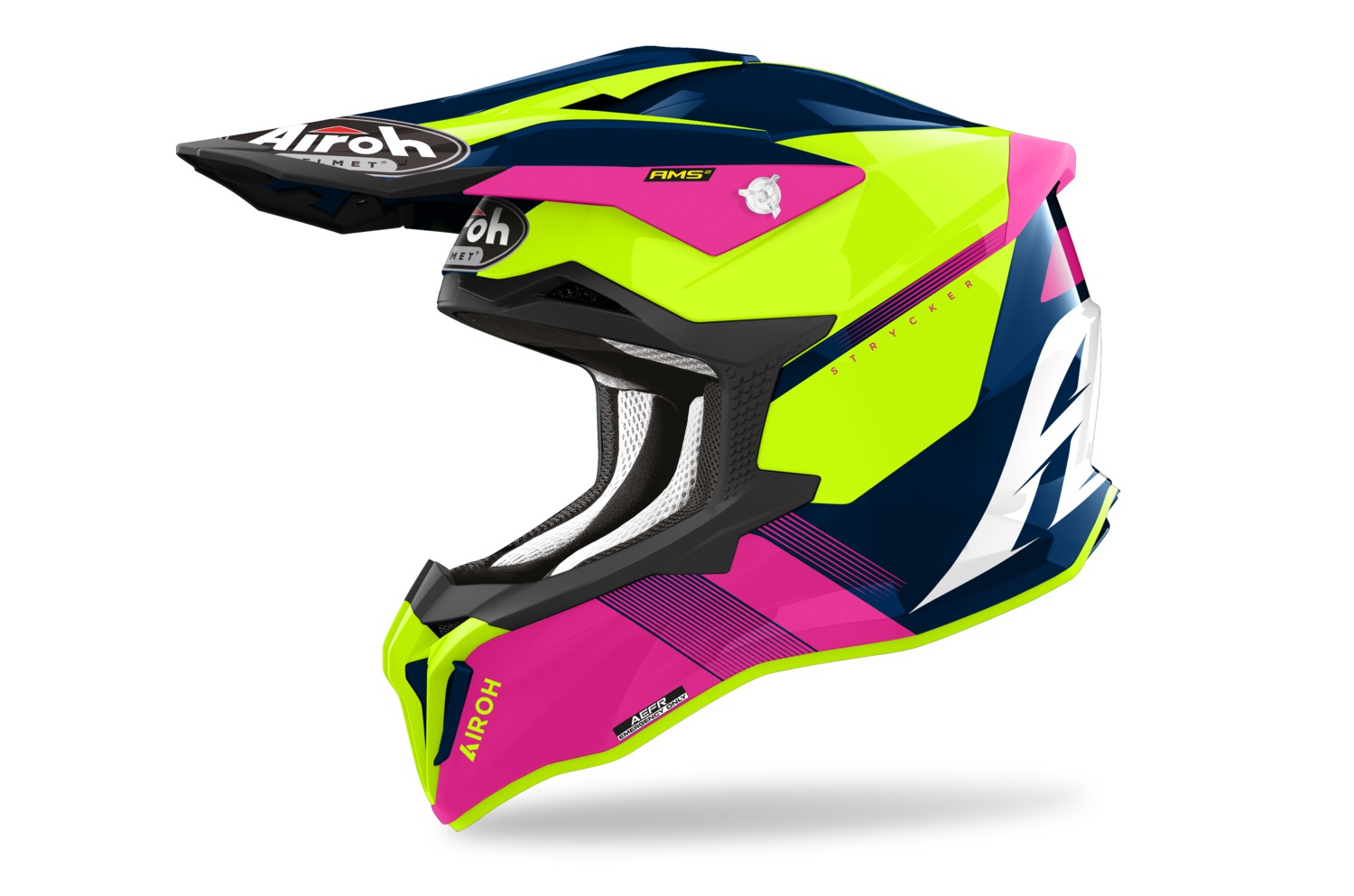 helmet STRYCKER Blazer, AIROH (blue/pink) 2023