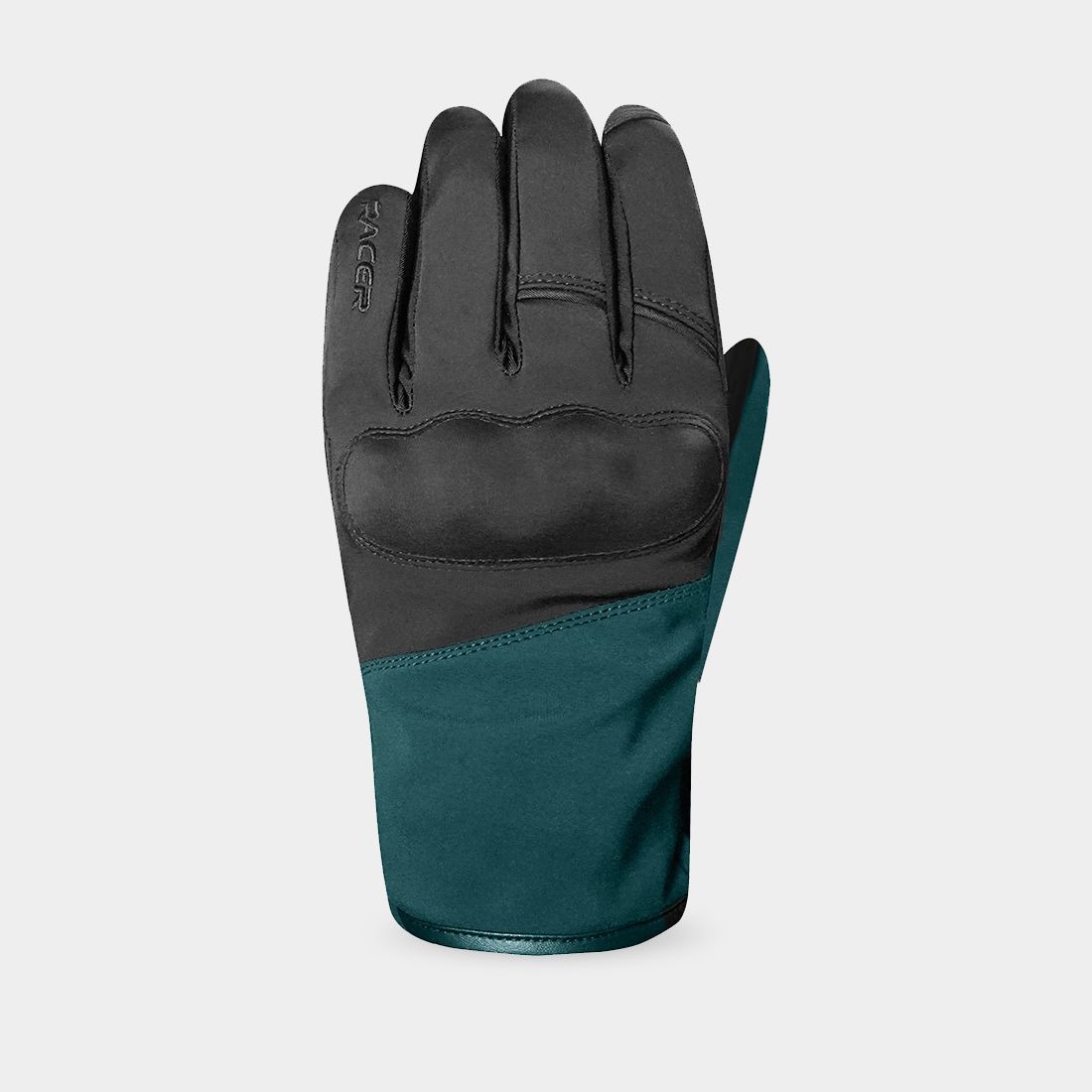 gloves WILDRY F, RACER, lady (black/teal)