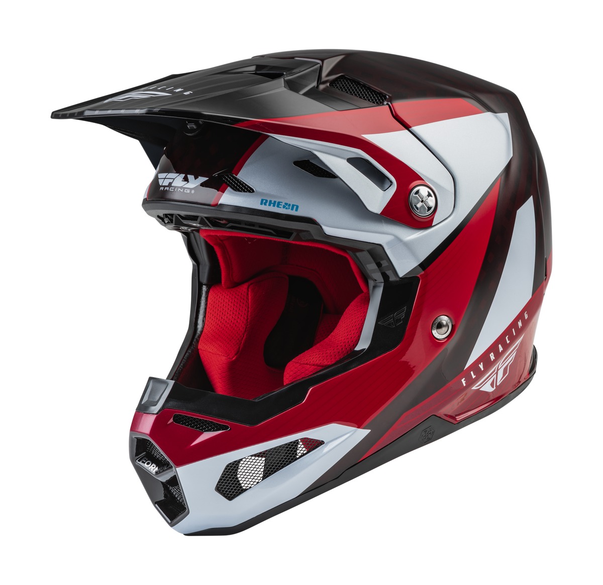 přilba FORMULA CARBON PRIME, FLY RACING - USA (červená, bílá, červená)