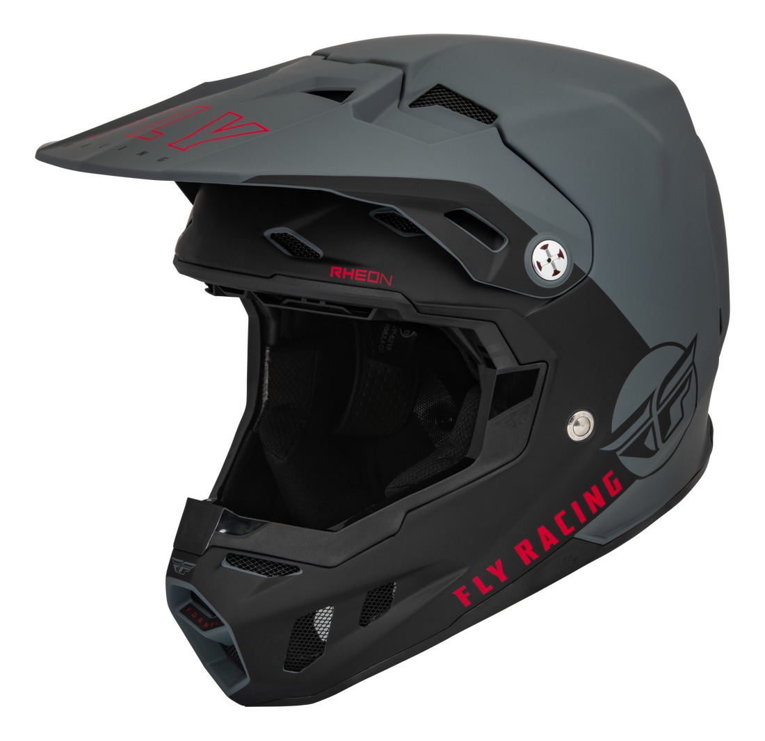 přilba FORMULA CENTRUM CC, FLY RACING (černá/šedá)