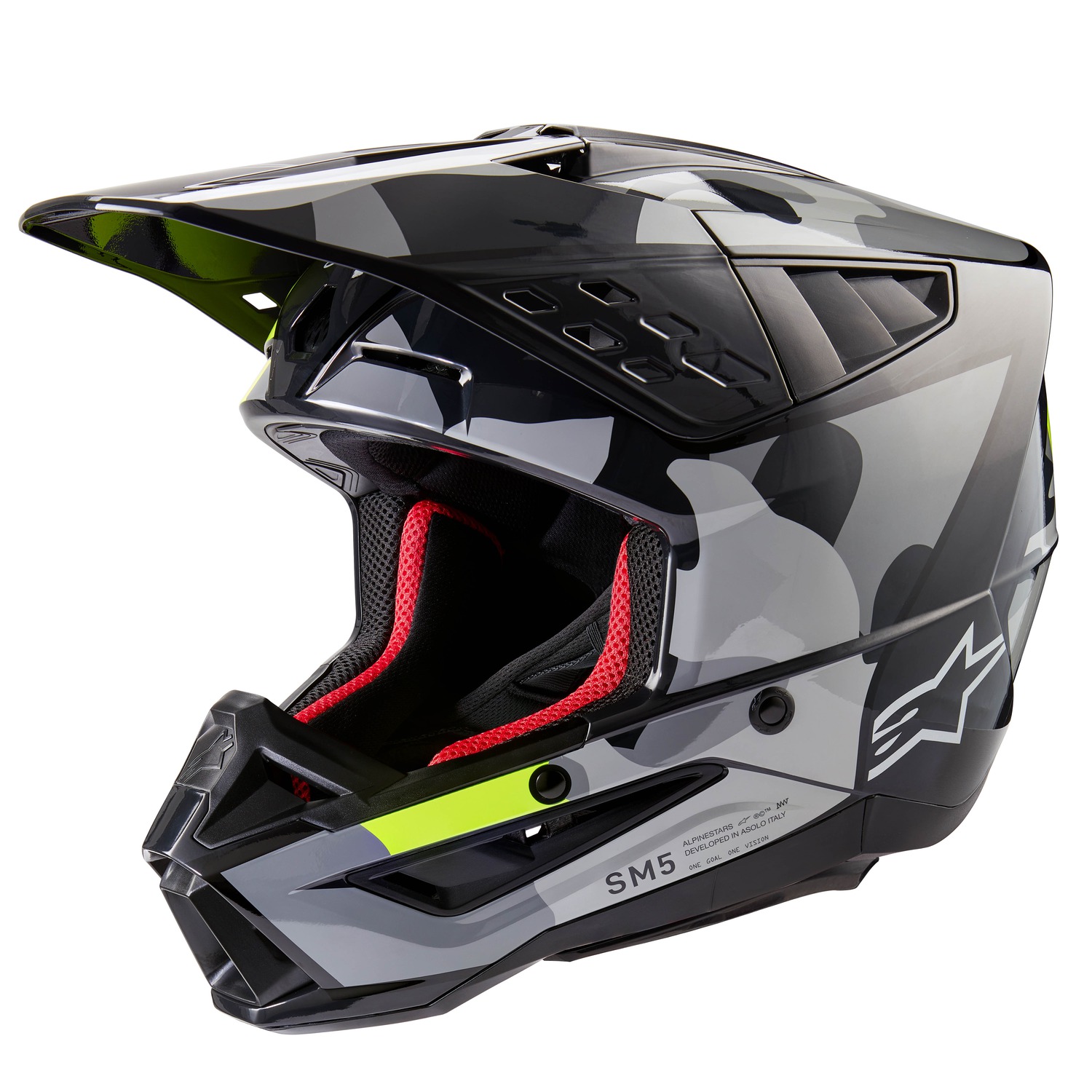 helmet S-M5 ROVER 2, ALPINESTARS (dark gray/yellow fluo) 2025