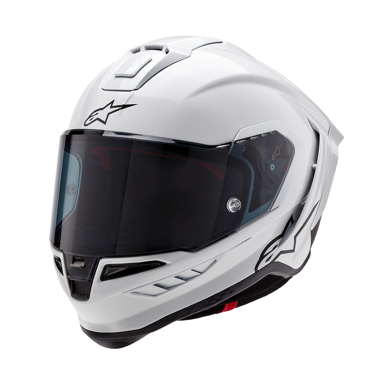 helmet SUPERTECH R10 SOLID, ALPINESTARS (white/matt carbon) 2025