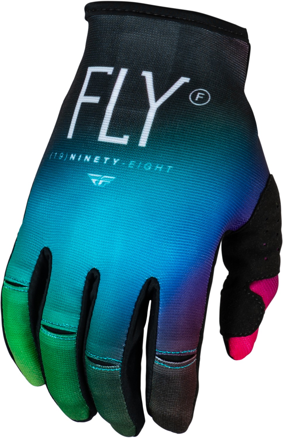 rukavice KINETIC PRODIGY, FLY RACING - USA 2024 dětské (růžová/modrá/hi-vis)
