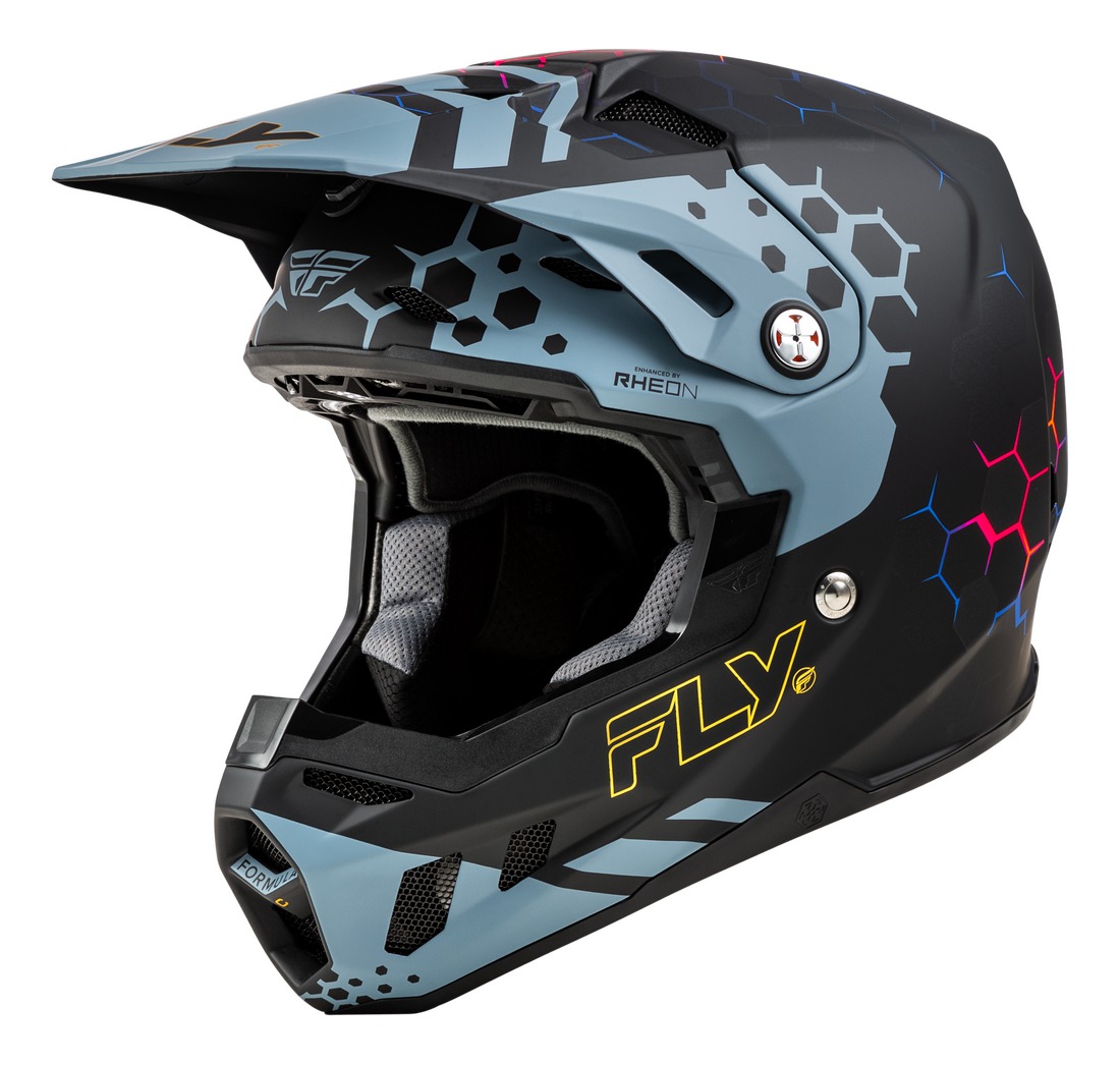 přilba FORMULA CC TEKTONIC, FLY RACING (černá/šedá)