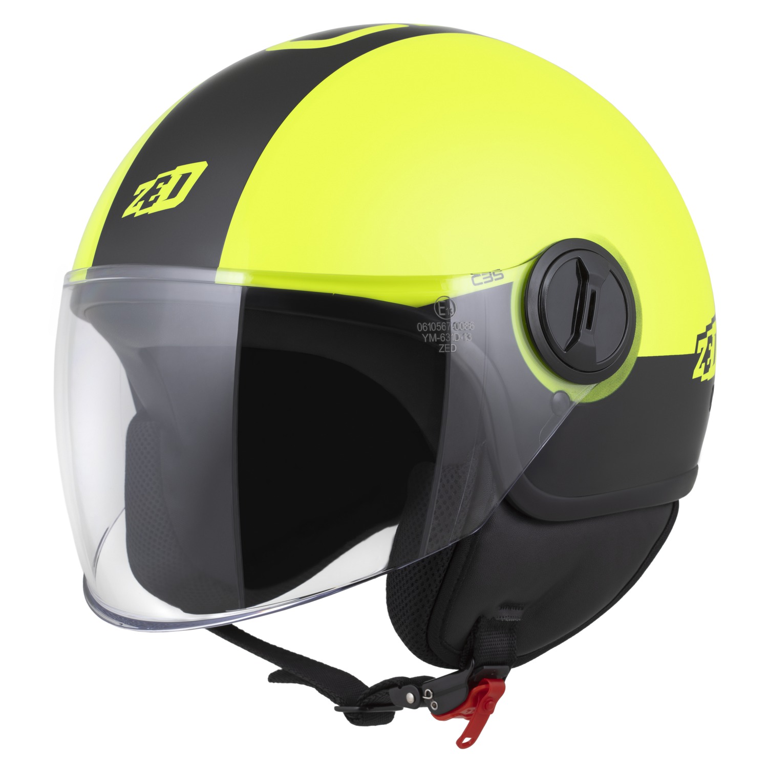 helmet C35, ZED (yellow fluo/black) 2025