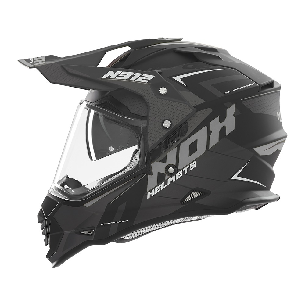 helmet N312 Vapor, NOX (black matt,brown) 2025