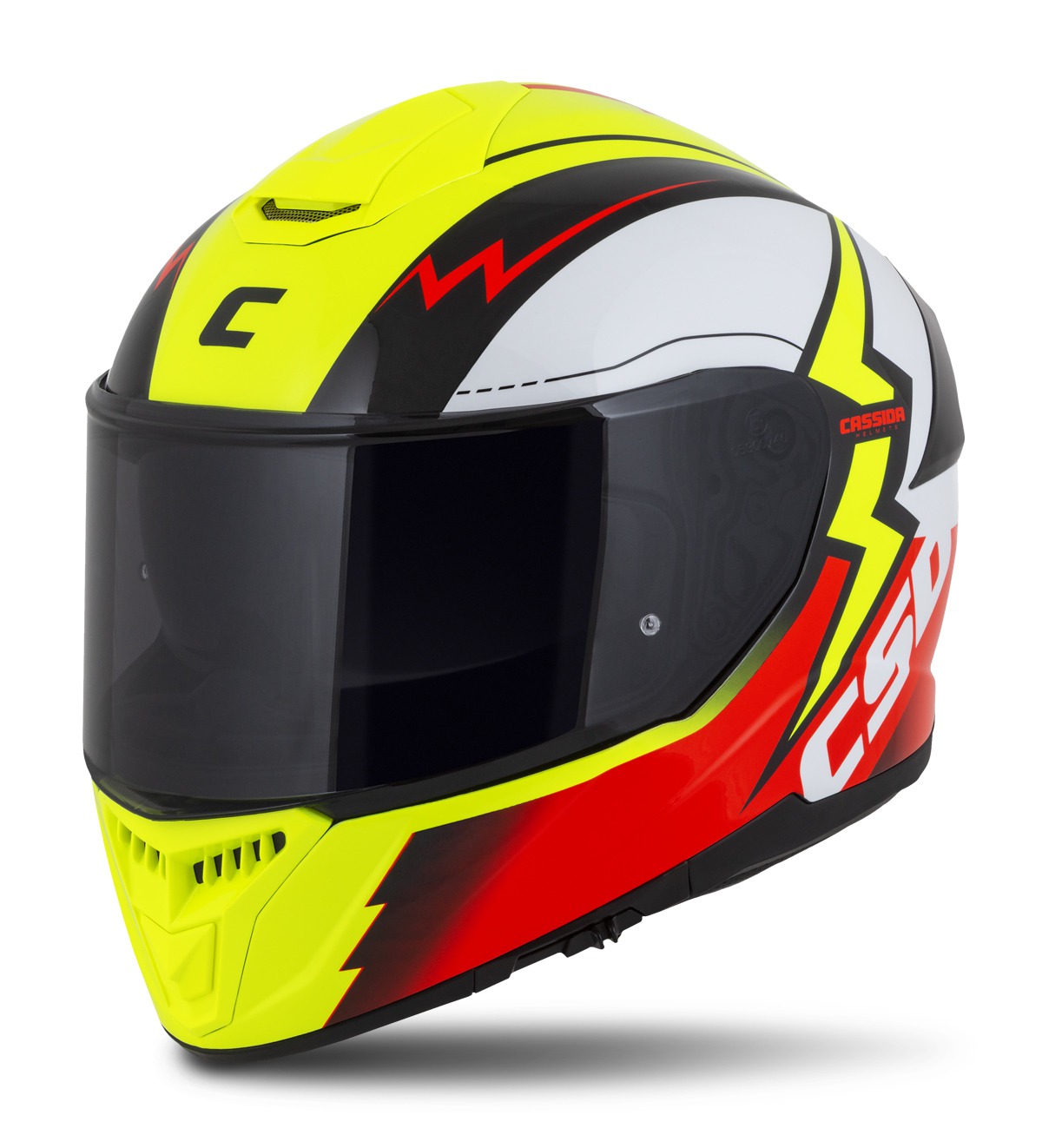 helmet Integral GT 2.1 Flash, CASSIDA (yellow fluo/red fluo/black/white) Pinlock ready visor 2023