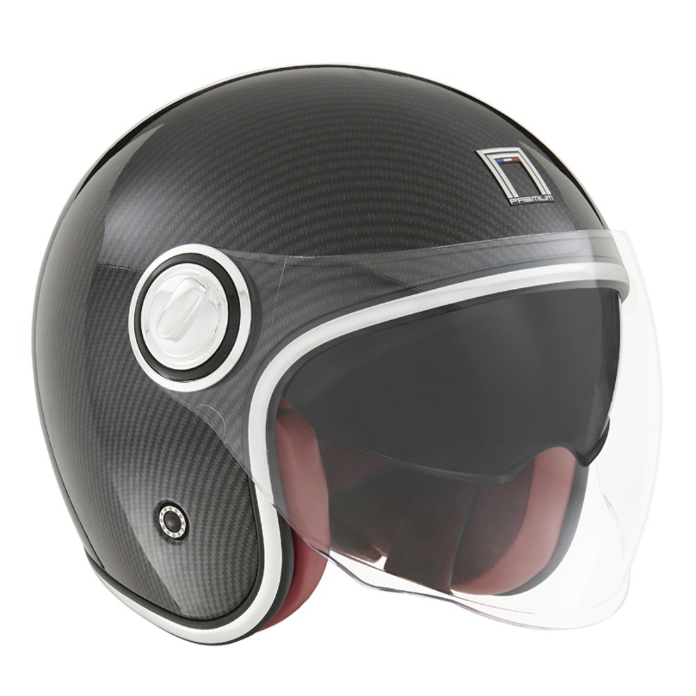 přilba HERITAGE, NOX PREMIUM (karbon efekt)
