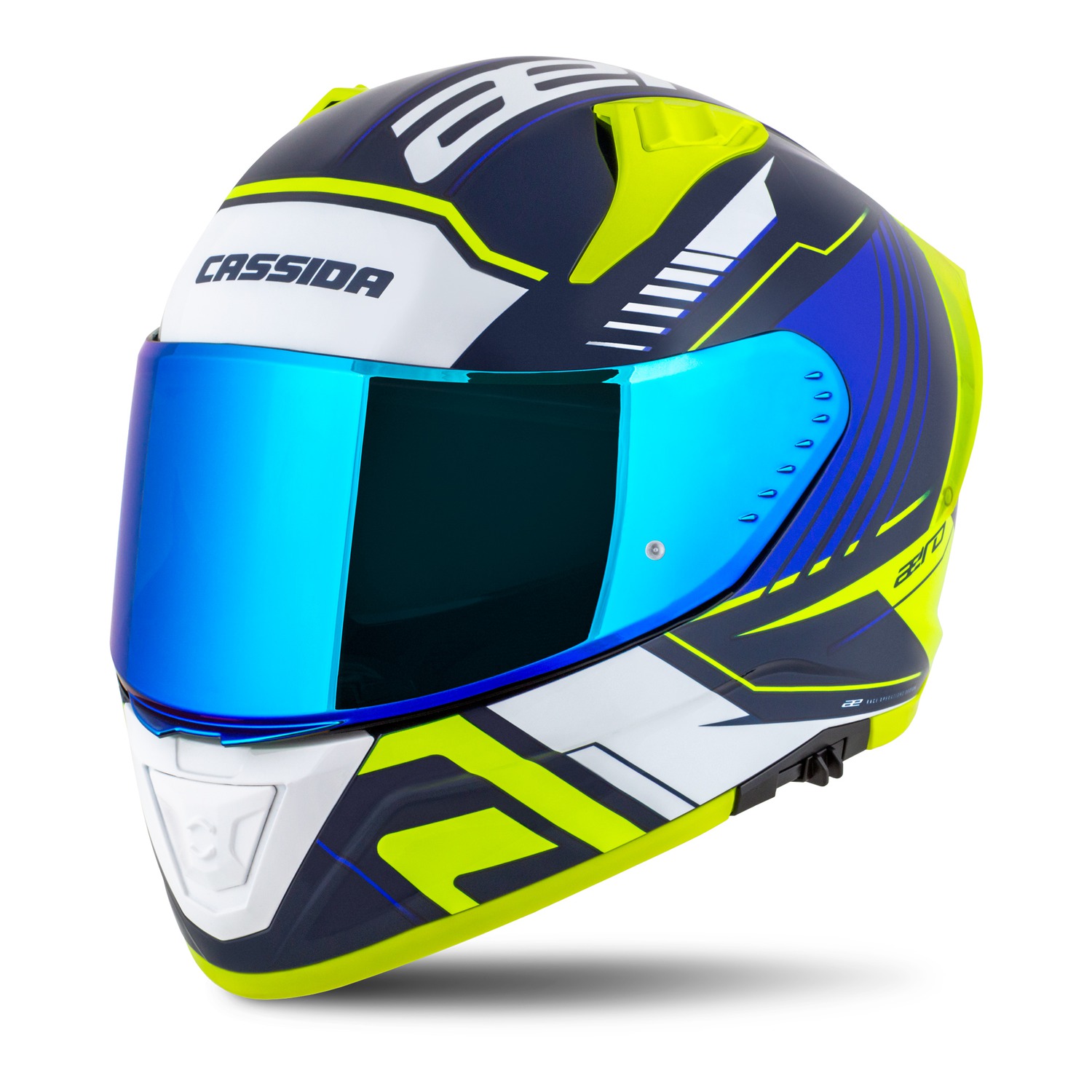 helmet Aero Drome, CASSIDA (blue/yellow fluo/light blue/white) 2025