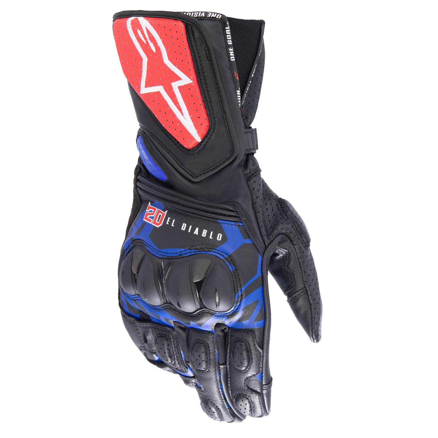 gloves SP-8 3 MONSTER FQ20 collection, ALPINESTARS (black/red/blue/white) 2025