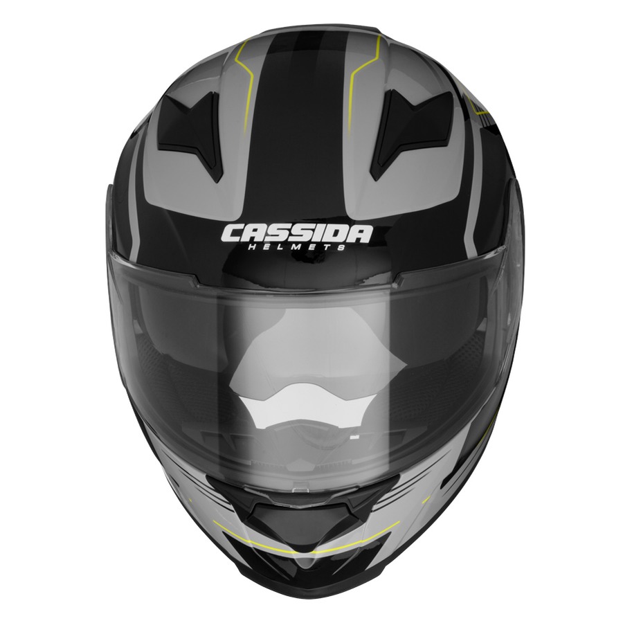 helmet Apex Fusion, CASSIDA (grey/black/hi-vis, packaging incl. Pinlock)