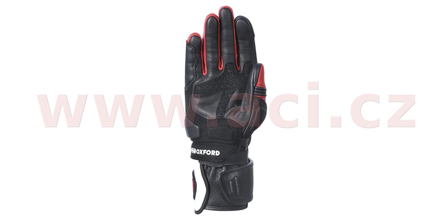 rukavice RP-2R, OXFORD (bílé/černé/červené)