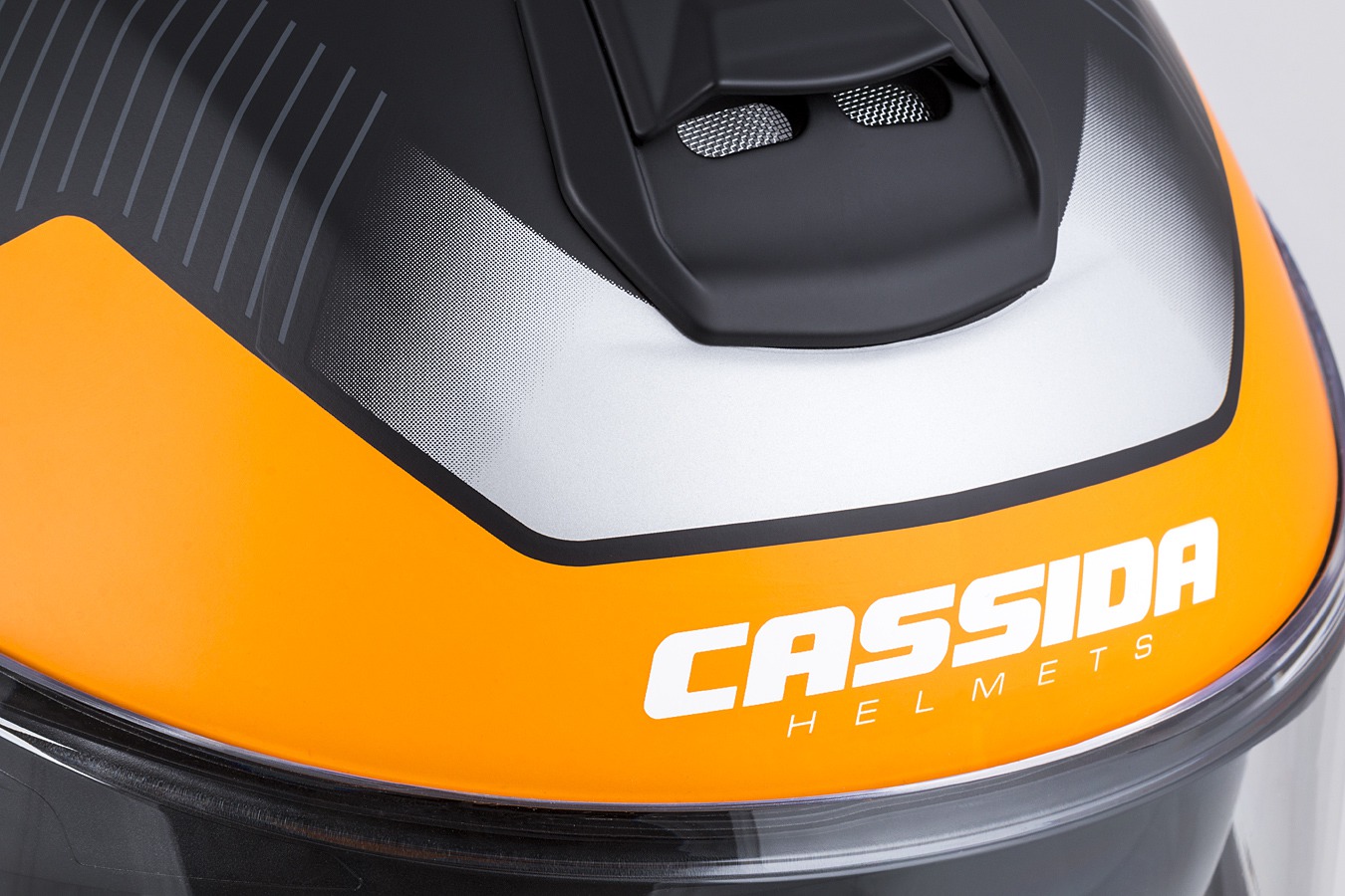 přilba Modulo 2.0 Profile, CASSIDA (černá matná/šedá/oranžová, +BLUETOOTH HEADSET S7 EVO