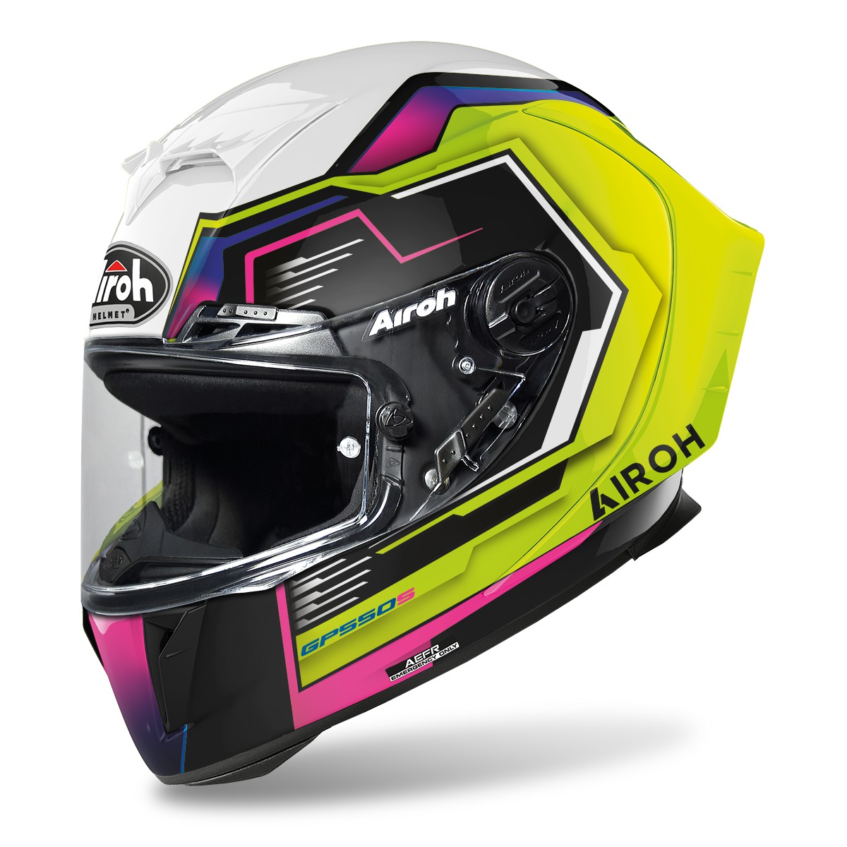 přilba GP550 S Rush, AIROH (lesklá multicolor) 2022
