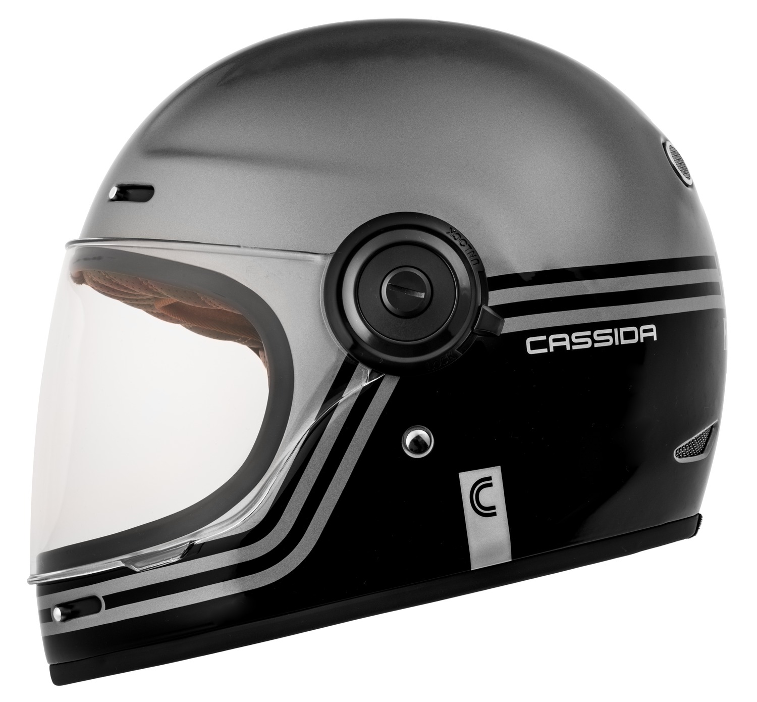 helmet Fibre Super Hooligan, CASSIDA (black/metallic grey) 2023