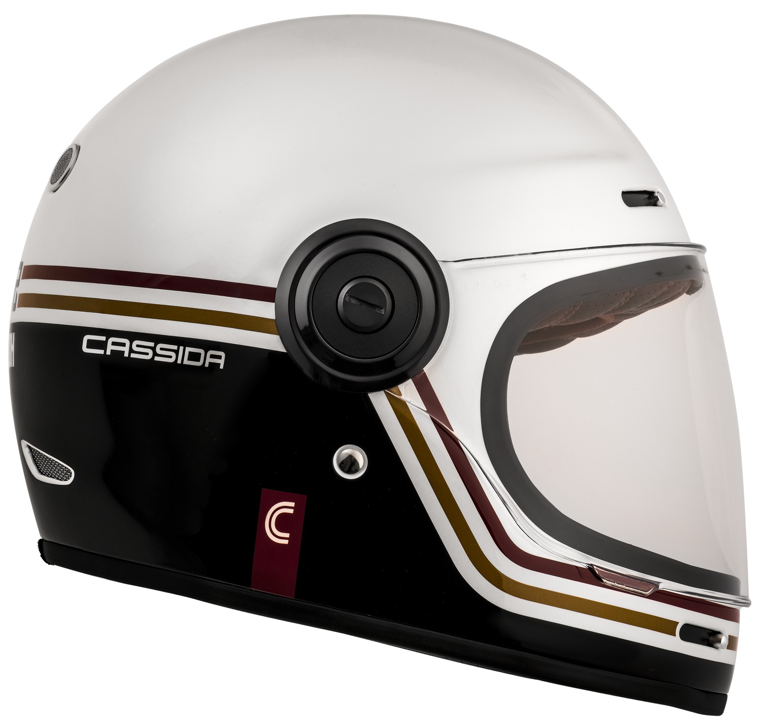 helmet Fibre Super Hooligan Carat, CASSIDA (white pearl/black/red/gold) 2023