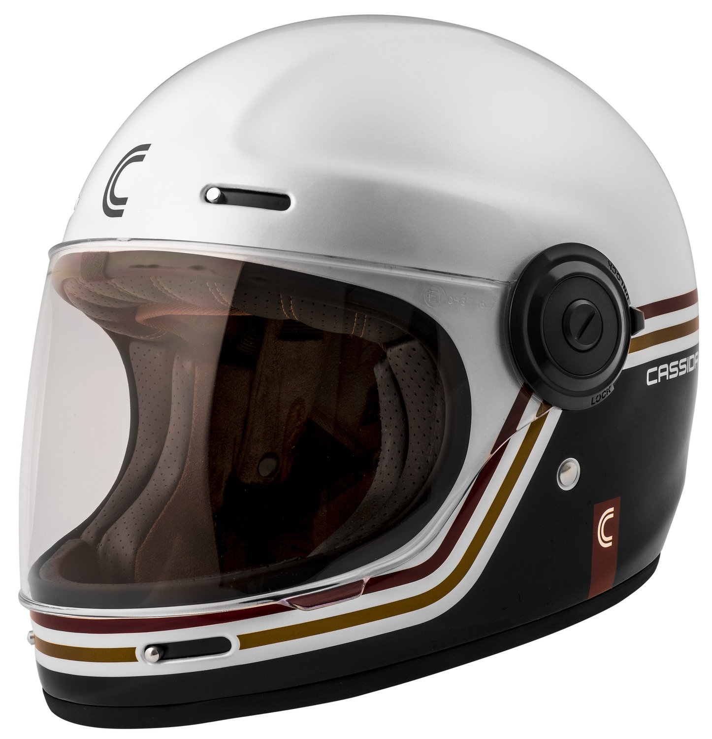 helmet Fibre Super Hooligan Carat, CASSIDA (white pearl/black/red/gold) 2023