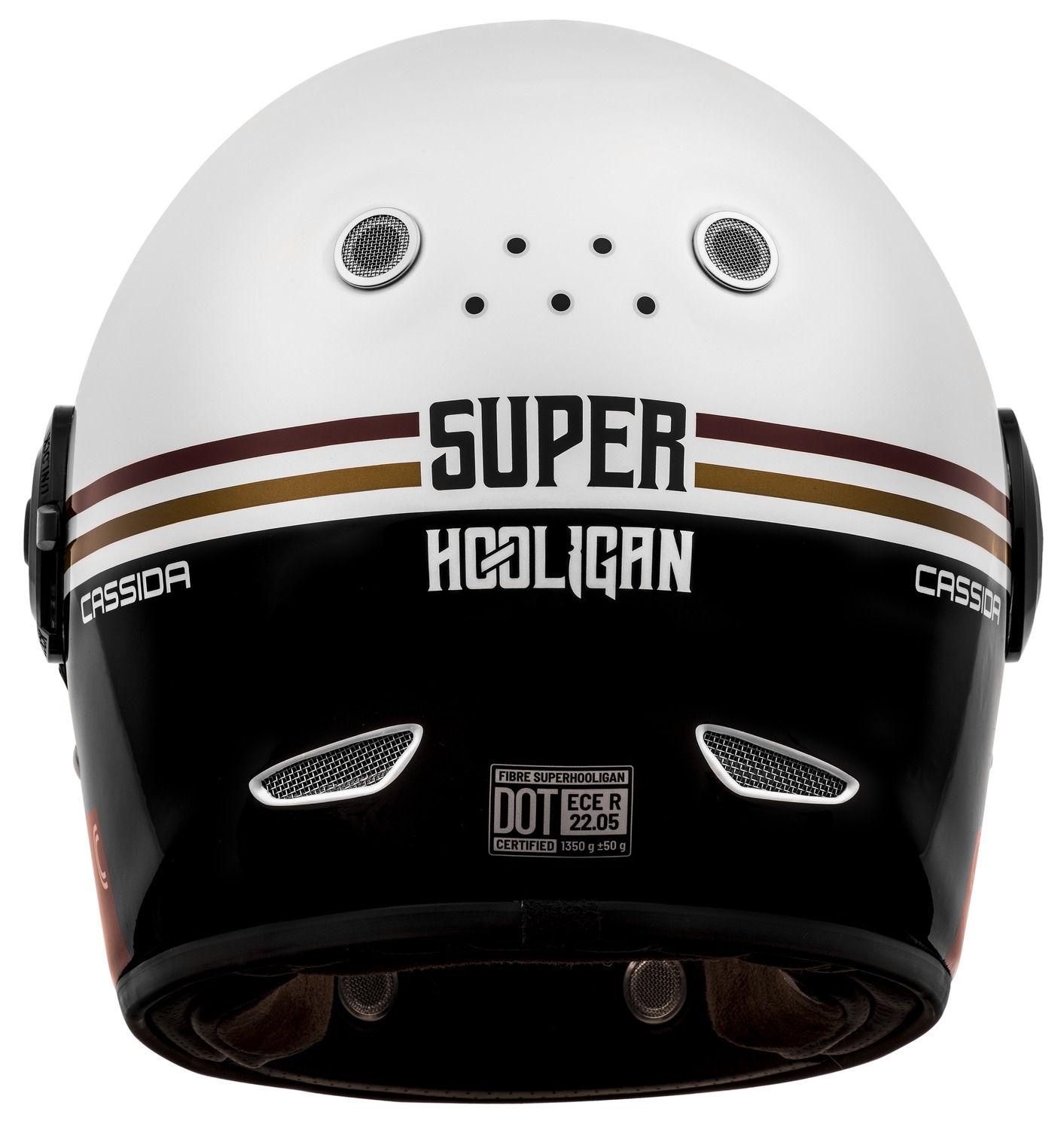 helmet Fibre Super Hooligan Carat, CASSIDA (white pearl/black/red/gold) 2023