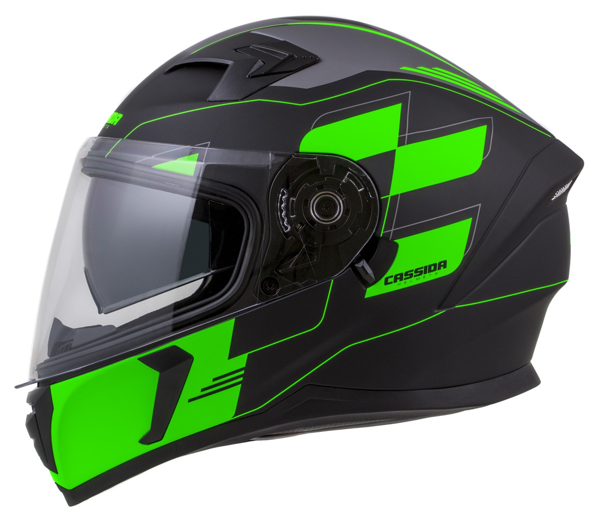 helmet Integral 3.0 RoxoR, CASSIDA (black matt/green/grey, Pinlock ready visor) 2023