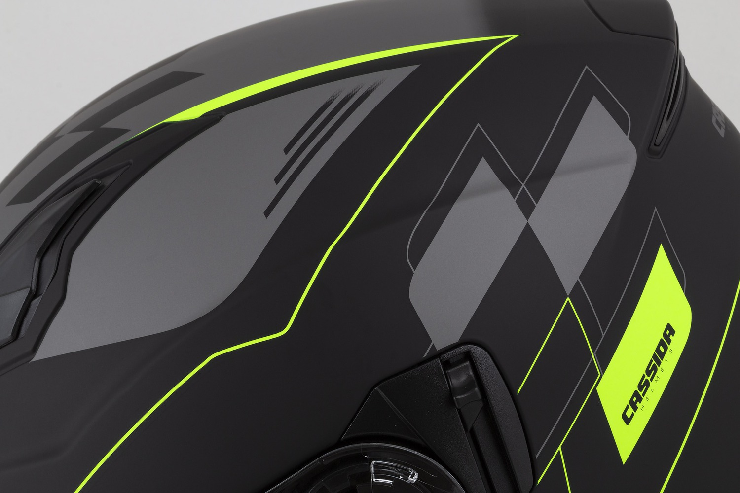 helmet Jet Tech RoxoR, CASSIDA (black matt/yellow fluo/grey) 2023