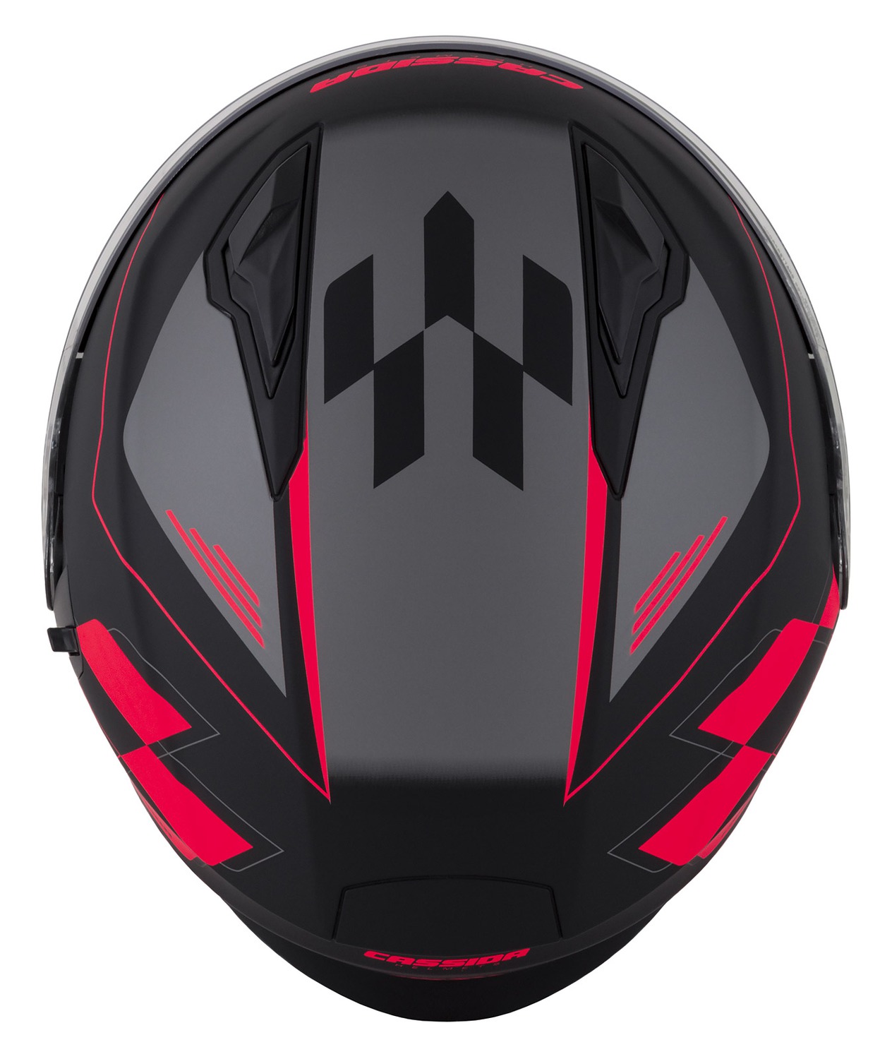 helmet Jet Tech RoxoR, CASSIDA (black matt/red fluo/grey) 2023