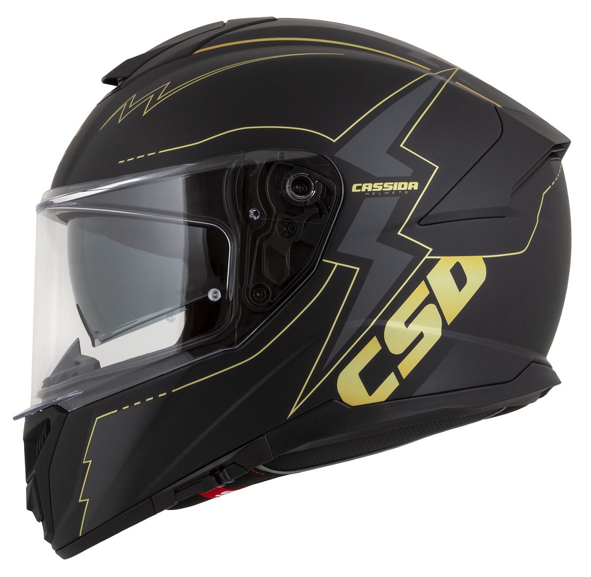 helmet Integral GT 2.1 Flash, CASSIDA (black matt/metallic gold/dark grey) Pinlock ready visor 2023