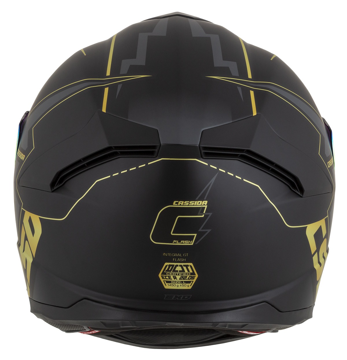 helmet Integral GT 2.1 Flash, CASSIDA (black matt/metallic gold/dark grey) Pinlock ready visor 2023