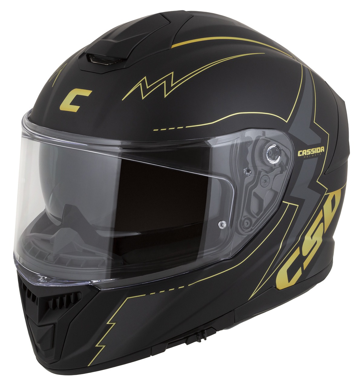 helmet Integral GT 2.1 Flash, CASSIDA (black matt/metallic gold/dark grey) Pinlock ready visor 2023