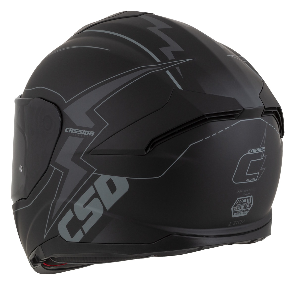 helmet Integral GT 2.1 Flash, CASSIDA (black matt/dark grey) Pinlock ready visor 2023