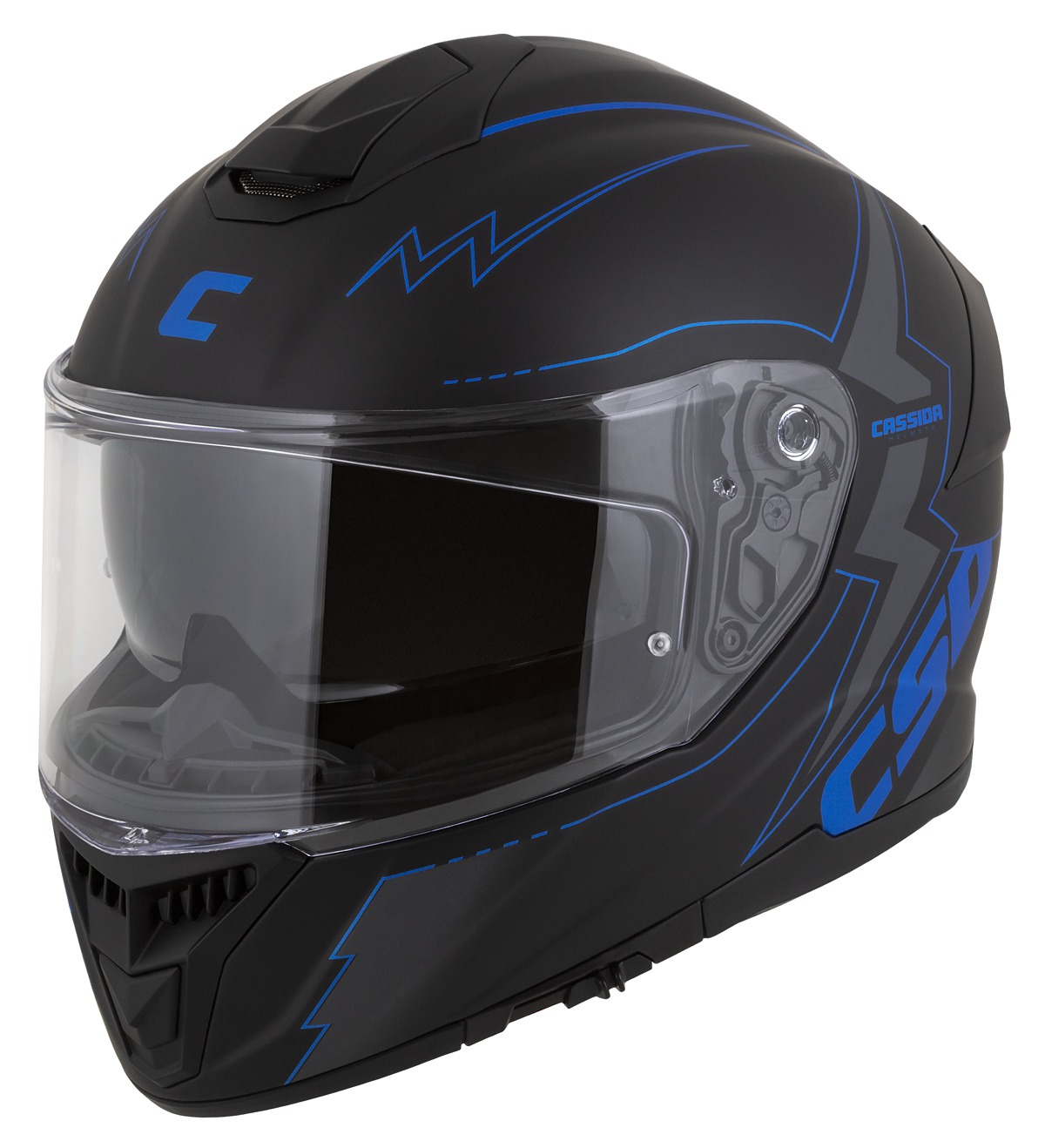 helmet Integral GT 2.1 Flash, CASSIDA (black matt/metallic blue/dark grey) Pinlock ready visor 2023