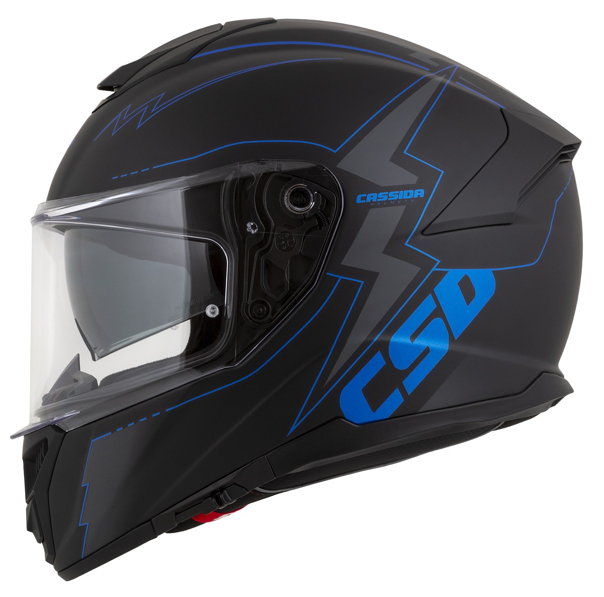 helmet Integral GT 2.1 Flash, CASSIDA (black matt/metallic blue/dark grey) Pinlock ready visor 2023