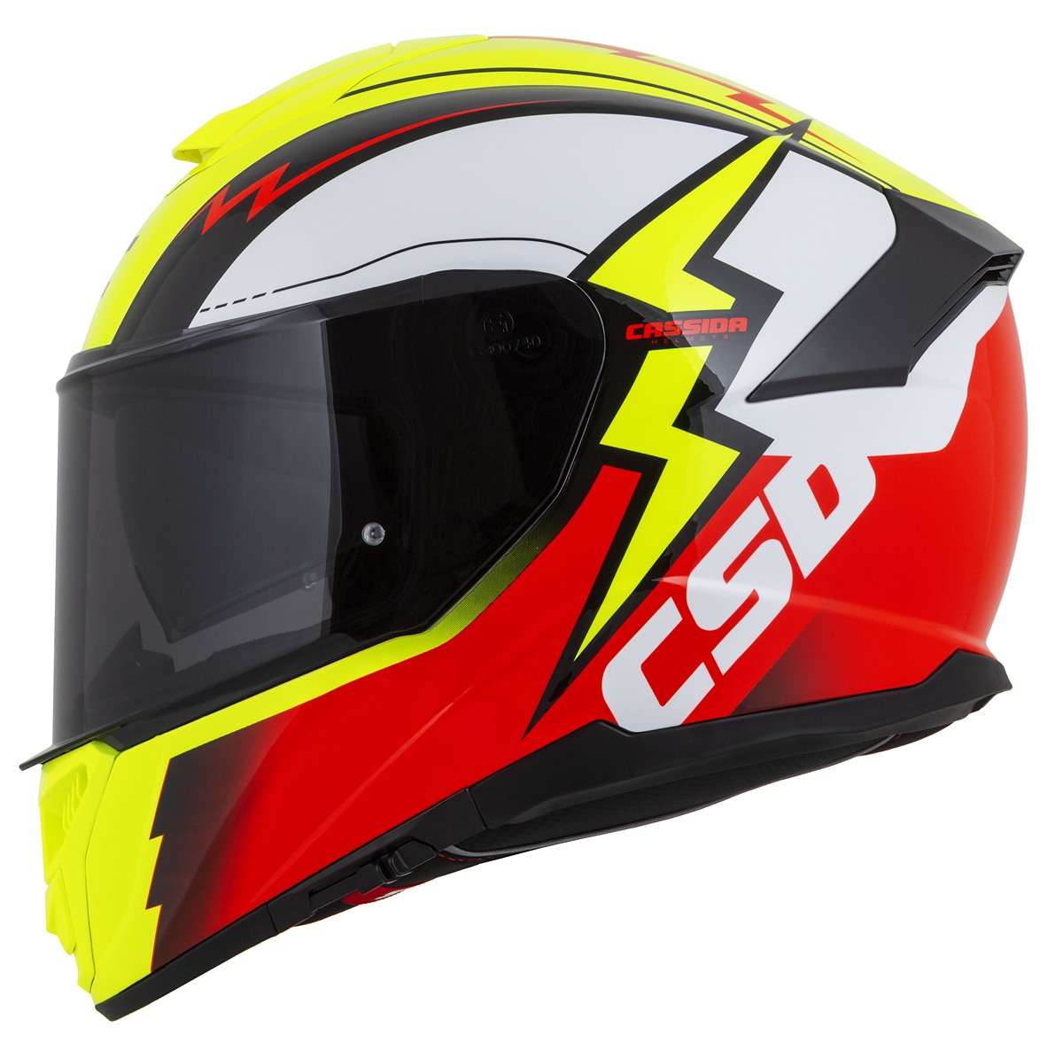 helmet Integral GT 2.1 Flash, CASSIDA (yellow fluo/red fluo/black/white) Pinlock ready visor 2023