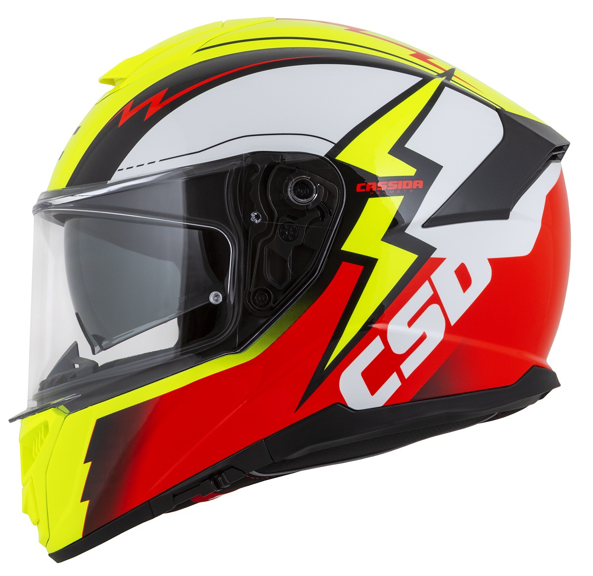 helmet Integral GT 2.1 Flash, CASSIDA (yellow fluo/red fluo/black/white) Pinlock ready visor 2023