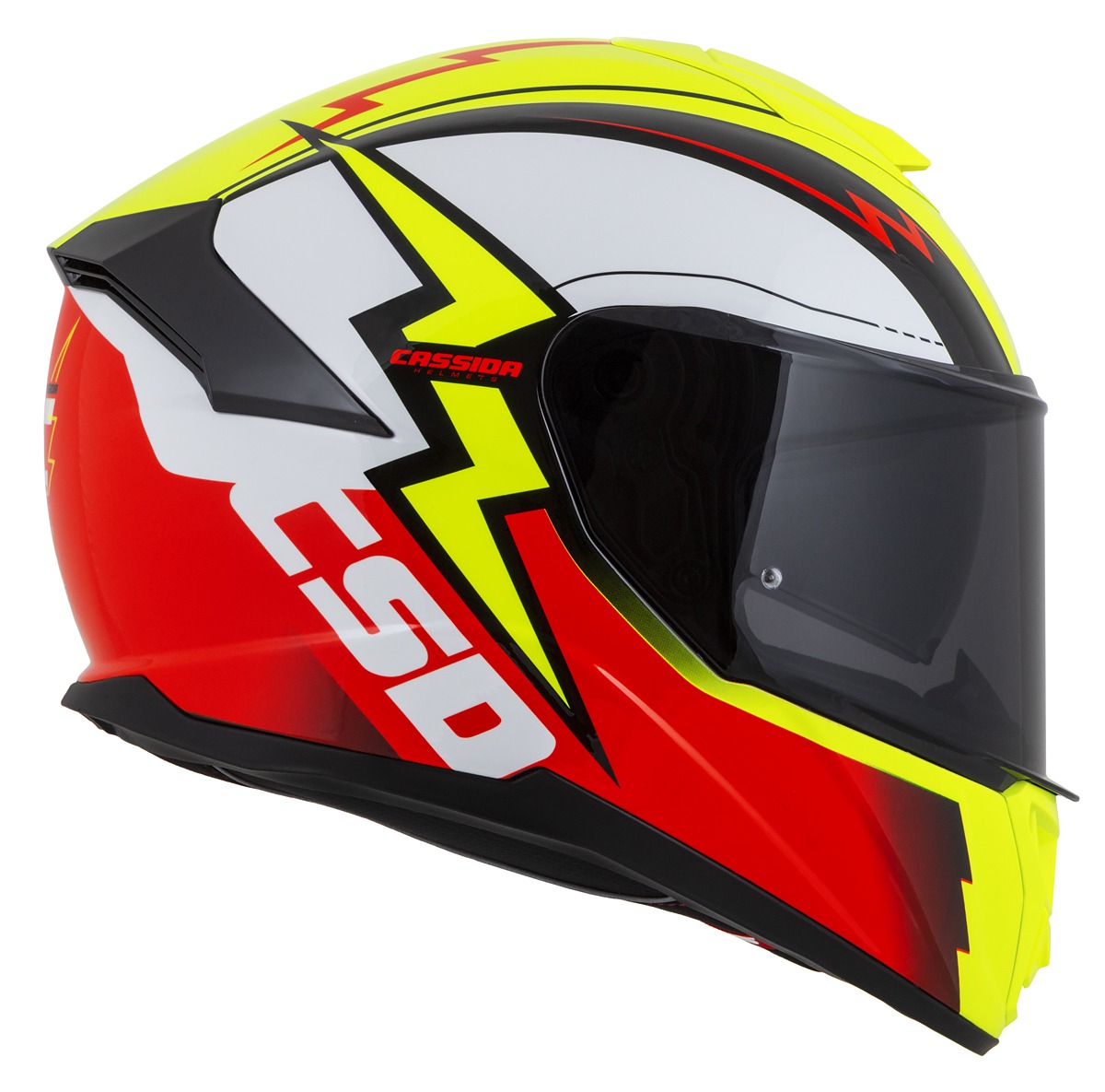 helmet Integral GT 2.1 Flash, CASSIDA (yellow fluo/red fluo/black/white) Pinlock ready visor 2023