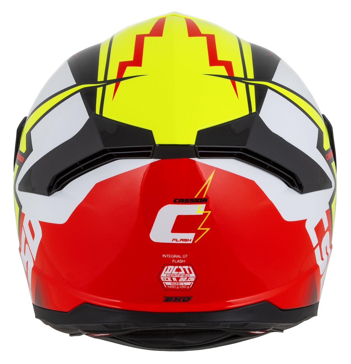 helmet Integral GT 2.1 Flash, CASSIDA (yellow fluo/red fluo/black/white) Pinlock ready visor 2023