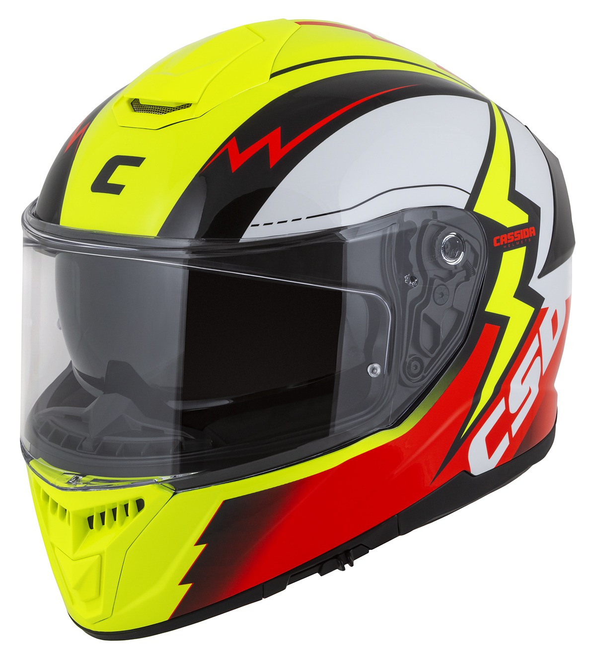 helmet Integral GT 2.1 Flash, CASSIDA (yellow fluo/red fluo/black/white) Pinlock ready visor 2023