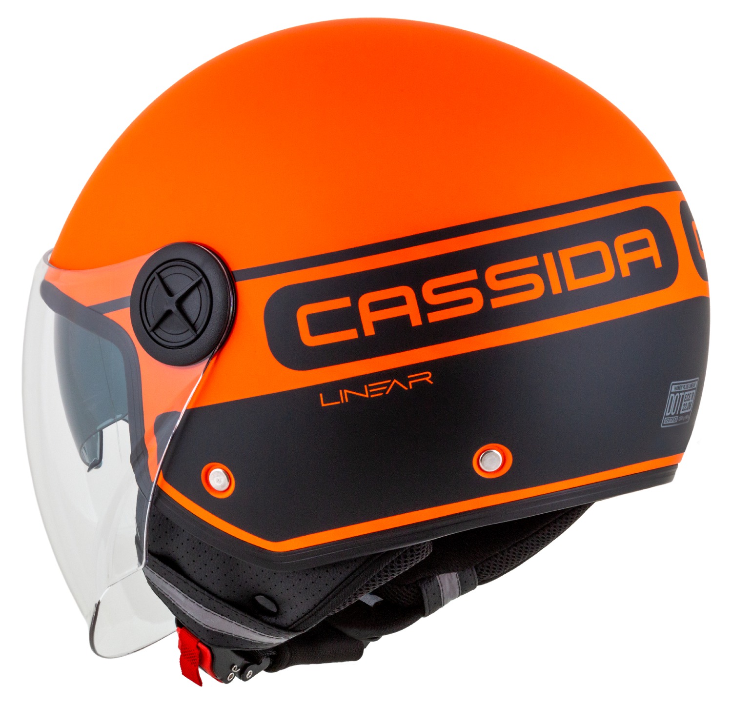 helmet Handy Plus Linear, CASSIDA (orange matt/black) 2023