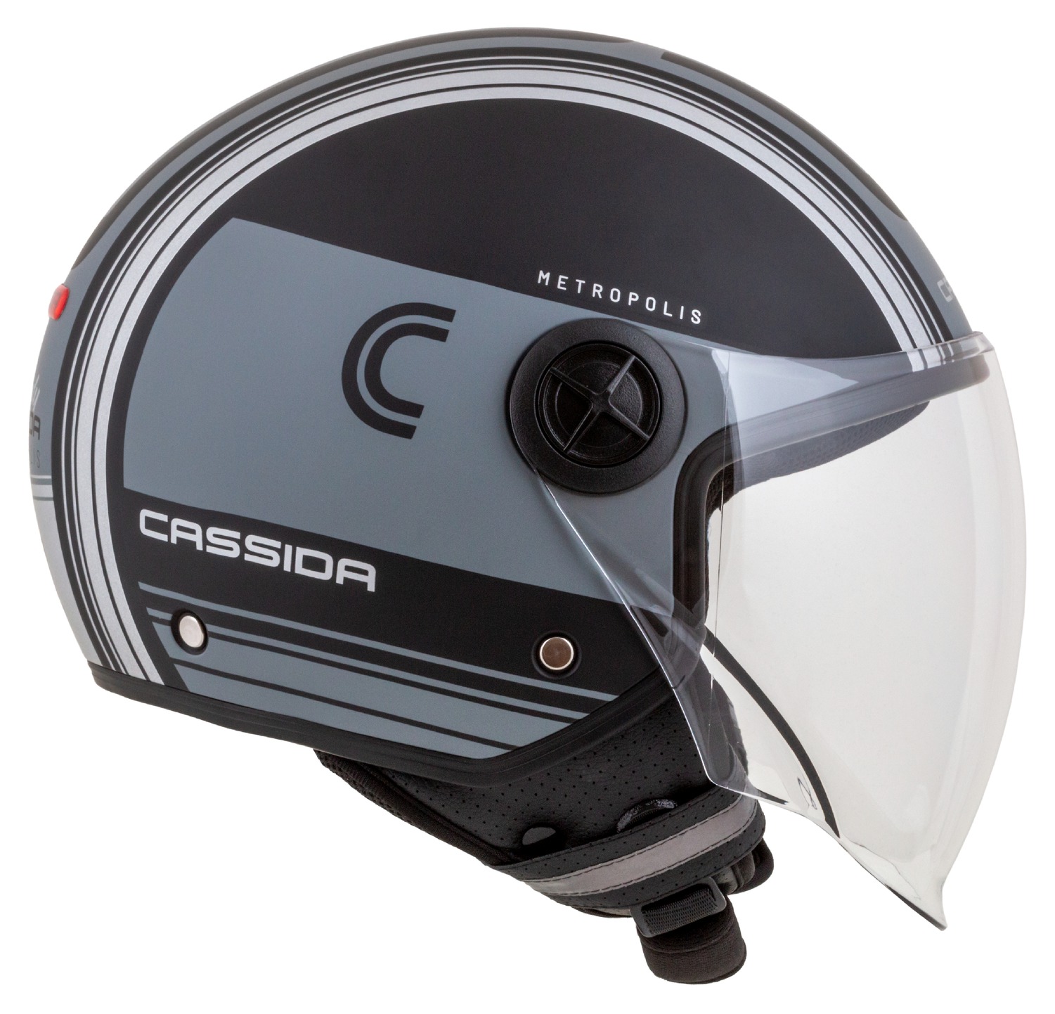 helmet Handy Metropolis Vision, CASSIDA (black matt/grey/reflective grey) 2023