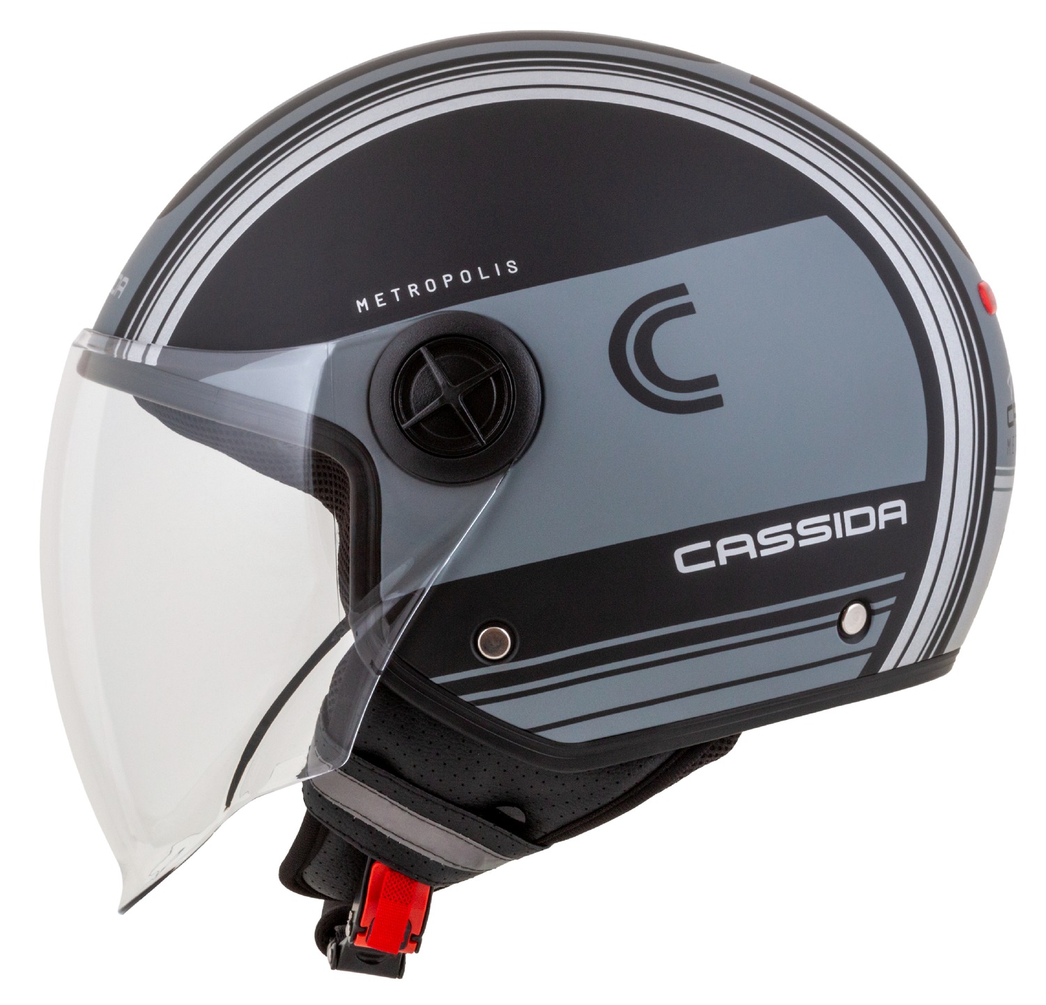 helmet Handy Metropolis Vision, CASSIDA (black matt/grey/reflective grey) 2023