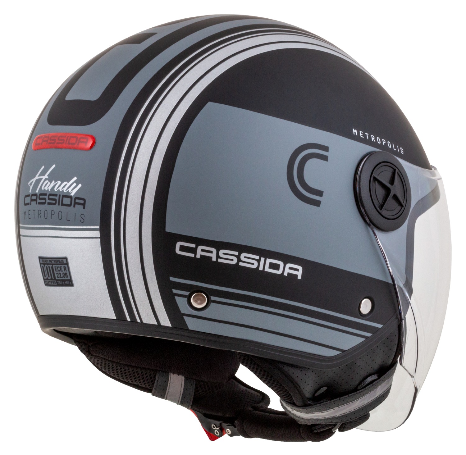 helmet Handy Metropolis Vision, CASSIDA (black matt/grey/reflective grey) 2023