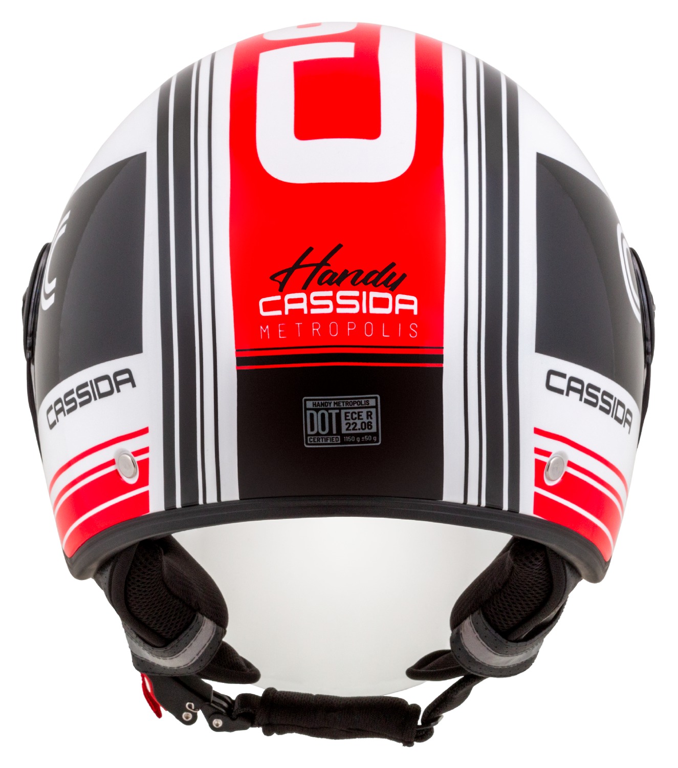 helmet Handy Metropolis, CASSIDA (black/white/red) 2023