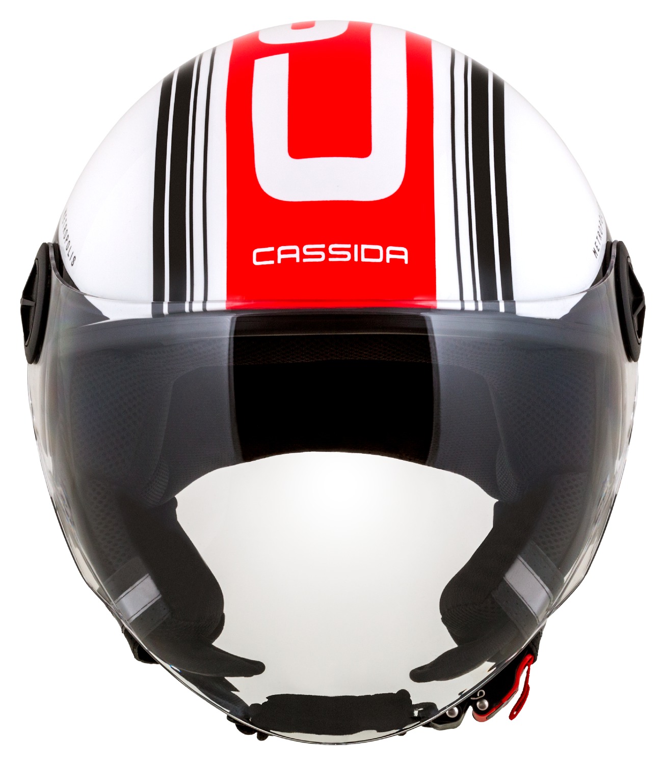 helmet Handy Metropolis, CASSIDA (black/white/red) 2023